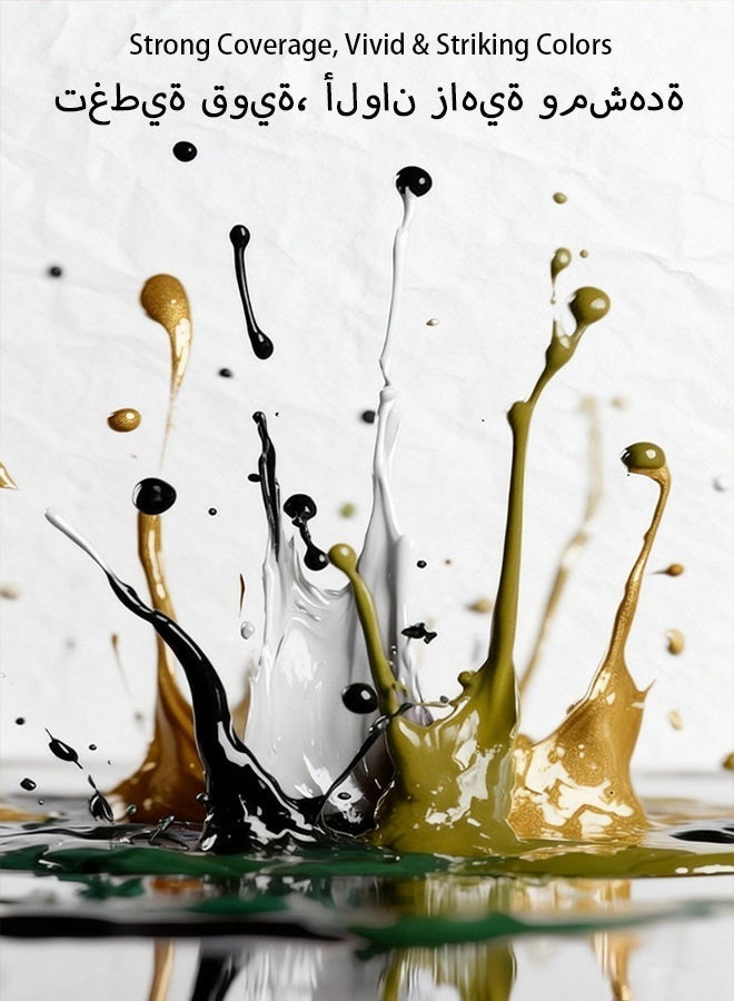 Risa Olive green watercolor paint, 10.2 oz, full size, refills, portable, suitable for artists, beginners, students and adults. - Image 5